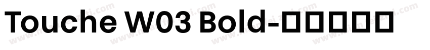Touche W03 Bold字体转换